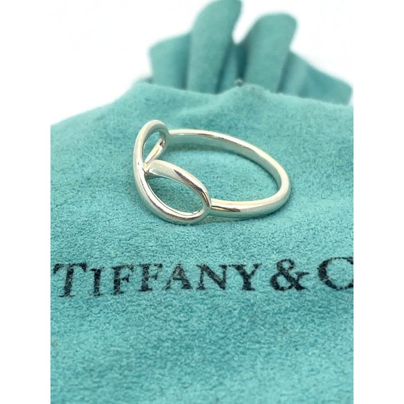 SOLD!!! Tiffany & Co Sterling Silver 925 Infinity Band Ring Size 6 - Picture 9 of 12